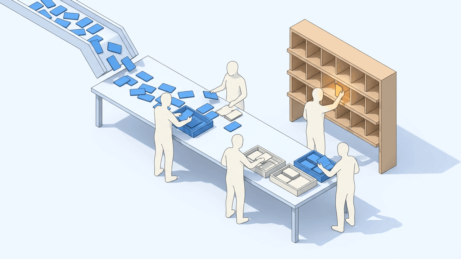 Call recordings from an existing phone provider moving into a governed operating loop of dual outcome-and-technique scoring and assigned follow-up work items.